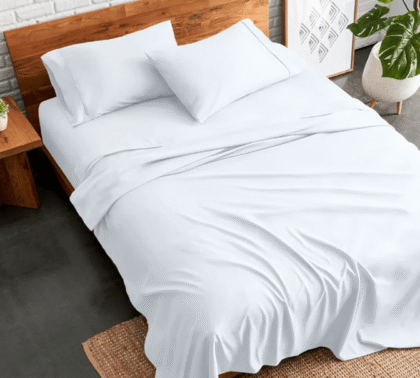 Rich Cotton Plain Bedsheet Set
