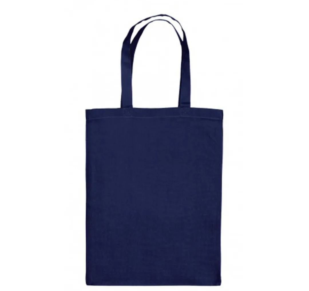 Navy Blue Cotton Baby Shopping Bag