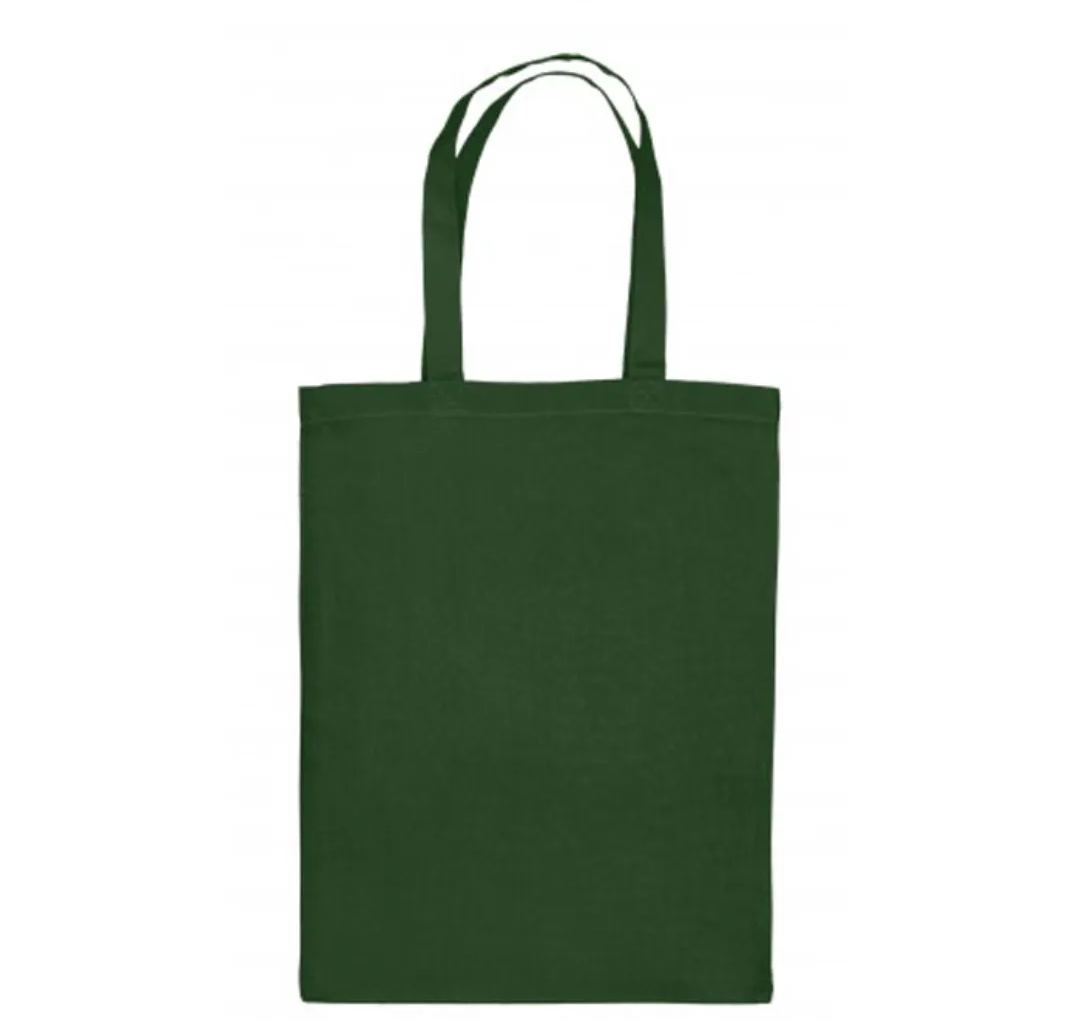 Navy Green Cotton Baby Shopping Bag