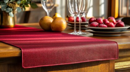 Solid Cotton Table Runner